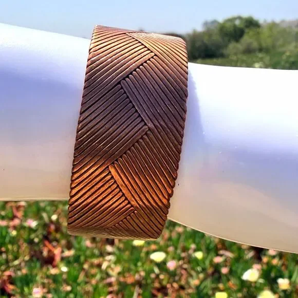 Vintage Copper Cuff Bracelet - Picture 3 of 10